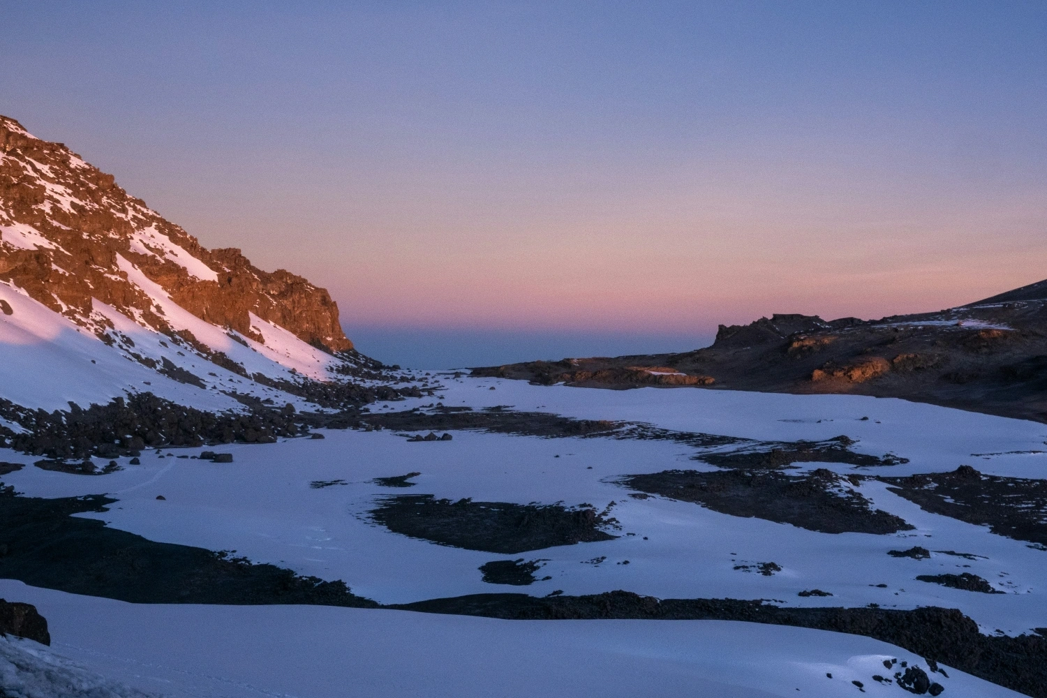 Kilimanjaro summit view during a charity climb